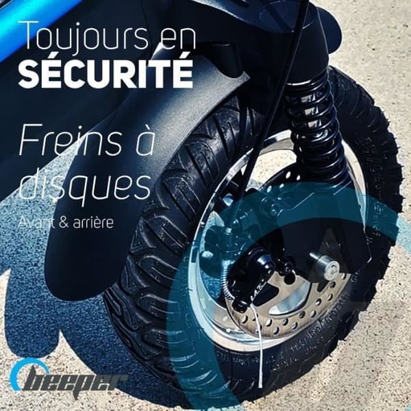 Trotinette électrique tout-terrain - BEEPER - Cross - 500W - 10" - 48V - 10Ah