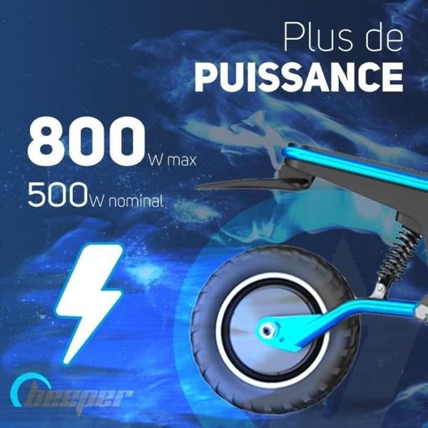 Terrängel scooter - BEEPER - Cross - 500W - 10" - 48V - 13Ah