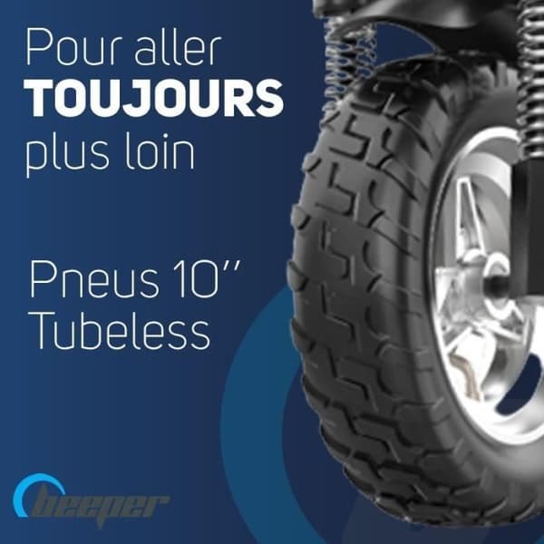 Terrängel scooter - BEEPER - Cross - 500W - 10" - 48V - 13Ah