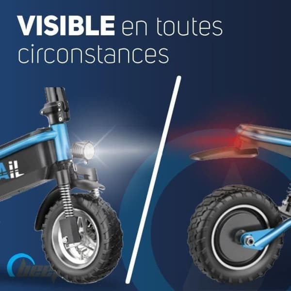 Terrängel scooter - BEEPER - Cross - 500W - 10" - 48V - 13Ah