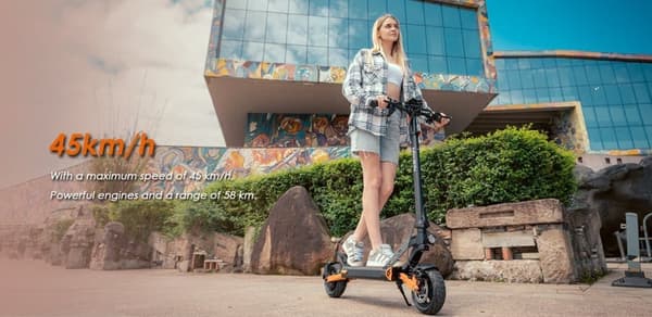 KUKIRIN G2 PRO - Kokoontaitettava sähköskootteri - 9" pyörät - 600W moottori - 48v 15Ah akku - 55KM kantama - musta