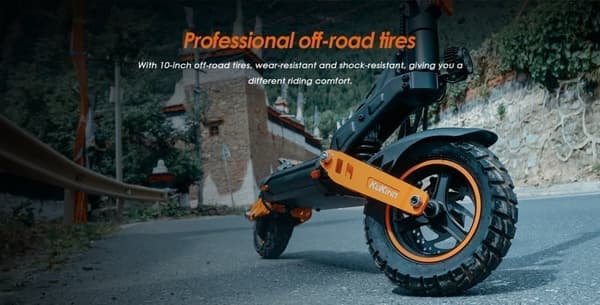 KuKirin G2 Max taitettava sähköskootteri, 1000 W moottori, 20,8 Ah akku, huippunopeus 55 km/h, kantama 70 km, taitettavat pylväät, irrotettava istuin