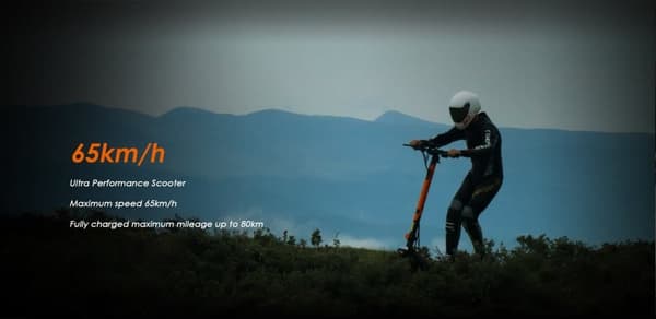 KuKirin G3 Pro elektrisk scooter, 1200w*2 dobbeltdrevsmotor, dobbelte opladningsporte, maks. hastighed 65 km/t, oliebremser foran og