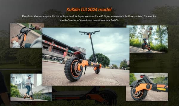 Kukirin G3 sähköskootteri – 63 km:n toimintasäde, nopeus 50 km/h, 1200 W moottori ja taitettava muotoilu kaupunkien työmatkalaisille