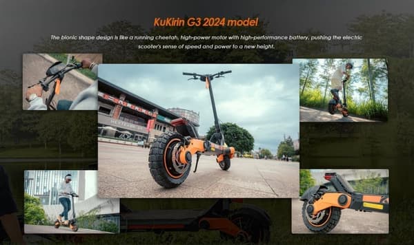 Kukirin G3 sähköskootteri – 63 km:n toimintasäde, nopeus 50 km/h, 1200 W moottori ja taitettava muotoilu kaupunkien työmatkalaisille