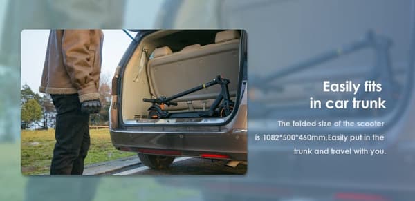 KuKirin S1 Max Vikbar elektrisk skoter 8 tum,350W motor,36V 10.4AH batteri,topphastighet 30Km/h,räckvidd 39km,3-växlad läge