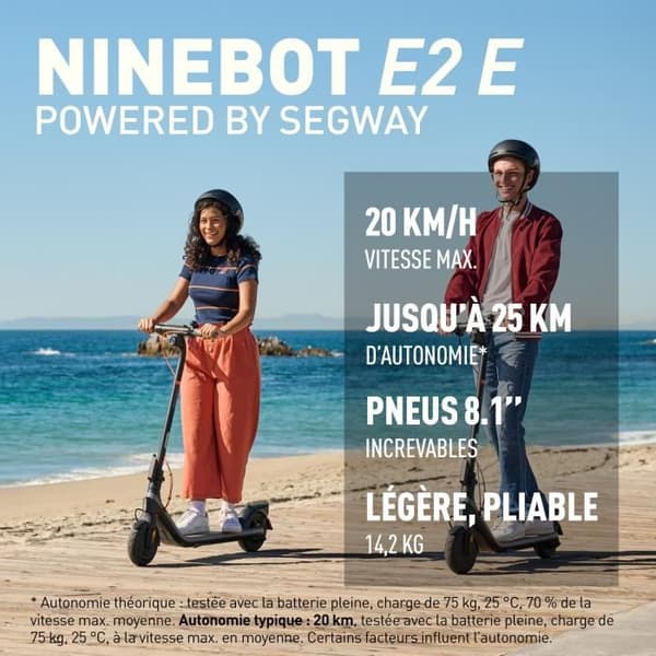 Ninebot E2 E elskoter som drivs av Segway