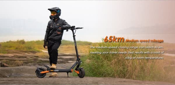 KuKirin G2 Pro VMP elektrisk scooter - 65 km rækkevidde, 500W motor, dobbelte skivebremser, IP54 vandtæt - Commuter elektrisk scooter