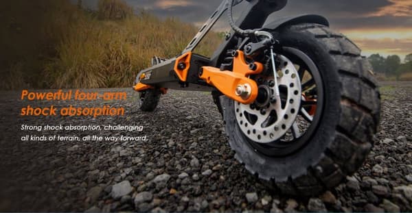 KuKirin G2 Pro VMP elektrisk scooter - 65 km rækkevidde, 500W motor, dobbelte skivebremser, IP54 vandtæt - Commuter elektrisk scooter