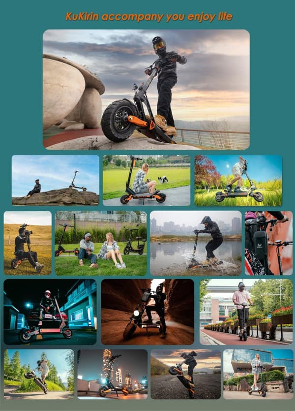 KuKirin G2 Pro VMP elektrisk scooter - 65 km rækkevidde, 500W motor, dobbelte skivebremser, IP54 vandtæt - Commuter elektrisk scooter