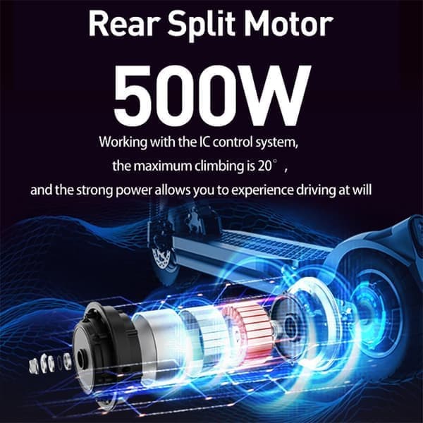JOYOR Y6-S elektrisk scooter til voksne 500W motor 48V18AH batteri foldbar elektrisk scooter 10 tommer off-road dæk byscooter