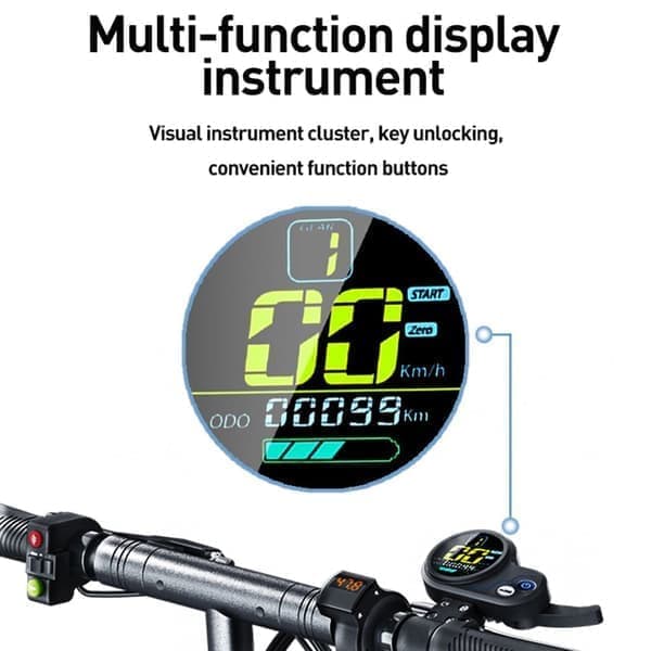JOYOR Y6-S elektrisk scooter til voksne 500W motor 48V18AH batteri foldbar elektrisk scooter 10 tommer off-road dæk byscooter