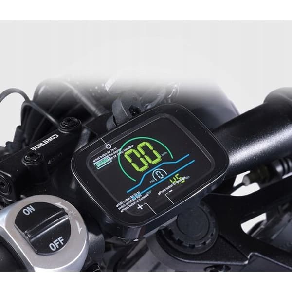 Väldre Elektro-motorcykel BEZIOR XF006 1200W 47KM/H 100HK 48V 23,2AH 20tum
