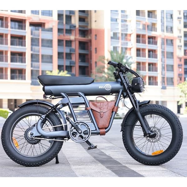 Väldre Elektro-motorcykel BEZIOR XF006 1200W 47KM/H 100HK 48V 23,2AH 20tum