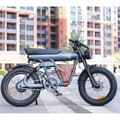Miniatyrbild 1 av 6: Väldre Elektro-motorcykel BEZIOR XF006 1200W 47KM/H 100HK 48V 23,2AH 20tum