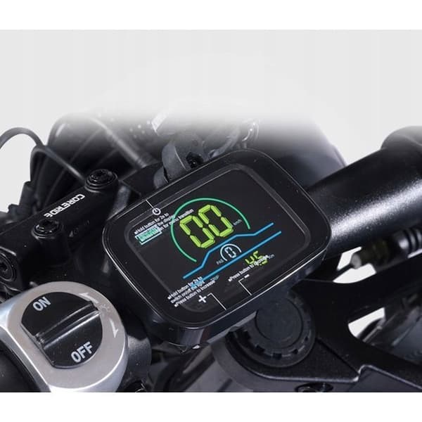 Väldre Elektro-motorcykel BEZIOR XF006 1200W 47KM/H 100HK 48V 23,2AH 20tum