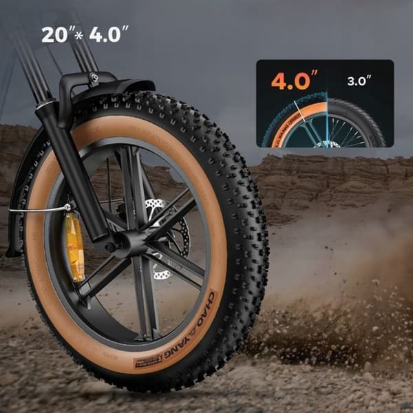 HillMiles 750W 52 V 15,6 Ah 45KM/h 90km 20" Terräng elfordon PL