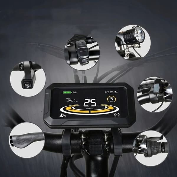 Elbilscykel SAMEBIKE RS-A01Plus Man/Kvinna 750W 40KM/H 110HP 672WH
