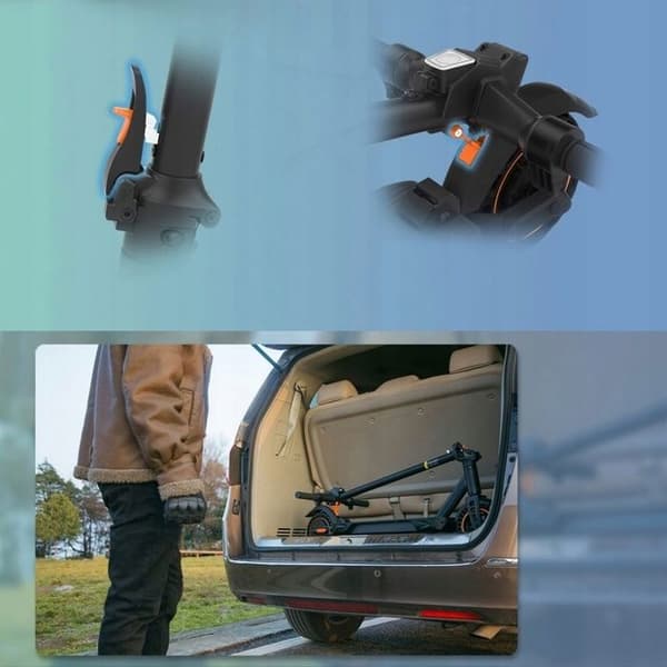 KuKirin S1 Max Fällbar Elskoter - Motor 350W - Batteri 36V 10,4Ah - Däck 8 Tum - Räckvidd 39km