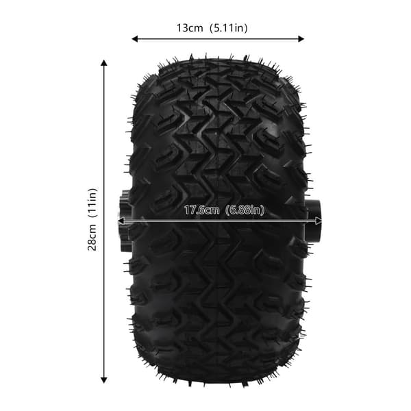 Elmotoromvandlingssats, 250W effekt, 10-tums halkfria hjul, backväxelströmbrytare