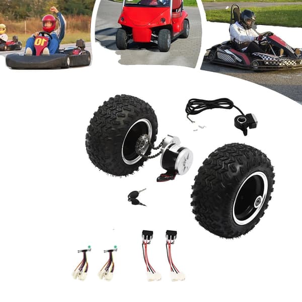 Elmotoromvandlingssats, 250W effekt, 10-tums halkfria hjul, backväxelströmbrytare