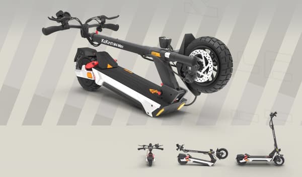Kukirin M4 Max elscooter, 800W borstlös motor, gaspedalkrokdesign, metallisk dekoration för stadsscooter