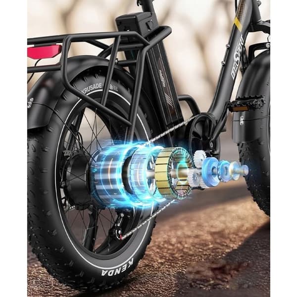 ONESPORT Elektrisk scooter OT16 Max 48V 18Ah 500W 50km/h 120km 20*4" FR Enkel att transportera Bärbar Svart Brun