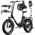 Miniatyrbild 1 av 6: ONESPORT Elektrisk scooter OT16 Max 48V 18Ah 500W 50km/h 120km 20*4" FR Enkel att transportera Bärbar Svart Brun