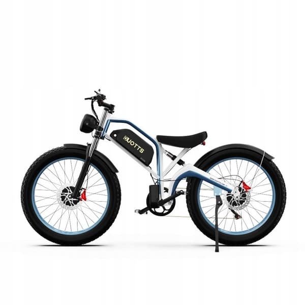 Elcykel DUOTTS N26 2*750W 20Ah Samsung-batteri 26" 55km/h 120HK Lätt att resa och parkera Blå och vit