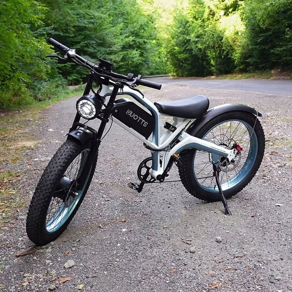 Elcykel DUOTTS N26 2*750W 20Ah Samsung-batteri 26" 55km/h 120HK Lätt att resa och parkera Blå och vit