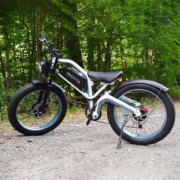 Elcykel DUOTTS N26 2*750W 20Ah Samsung-batteri 26" 55km/h 120HK Lätt att resa och parkera Blå och vit