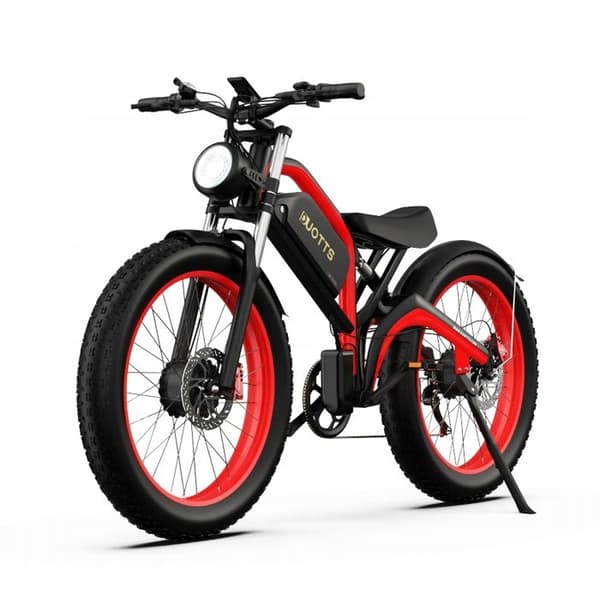 Elcykel DUOTTS N26 2*750W 20Ah Samsung-batteri 26" 55km/h 120HK Praktisk för att resa, parkera Svart och röd.