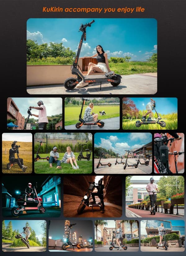 Kukirin G2 elektrisk scooter |48V / 15Ah 800W motor |45 km / t|Maks. rækkevidde 55 km|Skivebremser for og bag+Power-Off bremser|10" slangeløse dæk