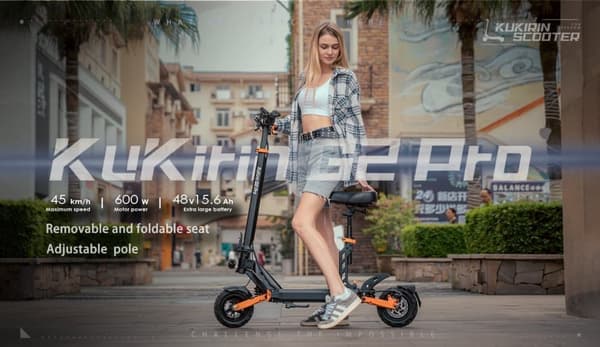 kukirin G2PRO |48V15AH 600W|Huippunopeus 45 km/h|Toimintasäde 58 km|Etu- ja takalevyjarrut + virrankatkaisujarrut|9" tyhjiörenkaat|