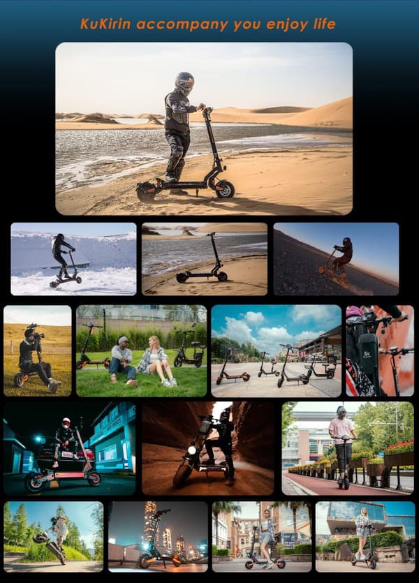 Kukirin G2 MASTER elektrisk scooter |1000W*2/dobbelt drev|60 km/t+70 km rækkevidde|hydraulisk stødabsorbering+afspærringsbremse|10" off-road