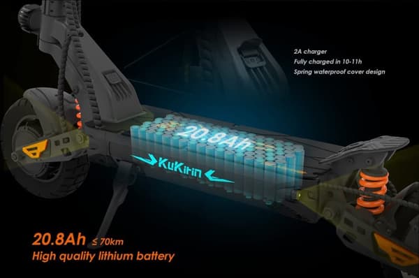 Kukirin G2 MASTER elektrisk scooter |1000W*2/dobbelt drev|60 km/t+70 km rækkevidde|hydraulisk stødabsorbering+afspærringsbremse|10" off-road