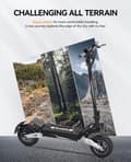 Miniatyrbillede 3 af 11: OOTD T10 foldbar elektrisk scooter 500W, 48V13.5AH batteri, 11" terrængående dæk, tophastighed 50 km, rækkevidde 35-45 km, skivebremser for og bag