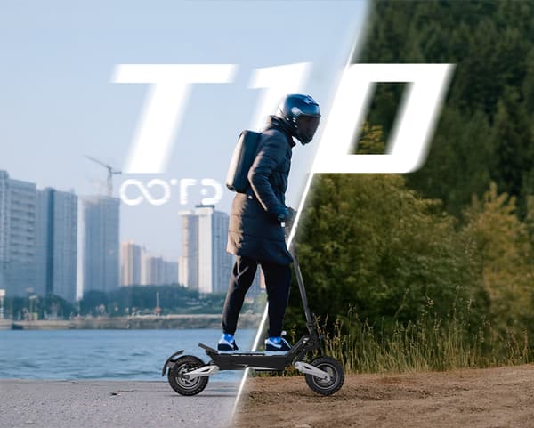 OOTD T10 elektrisk scooter, 500W motor, op til 50 km/t, 13,5AH batteri, udholdenhed på ca. 35-45 km, foldbar.