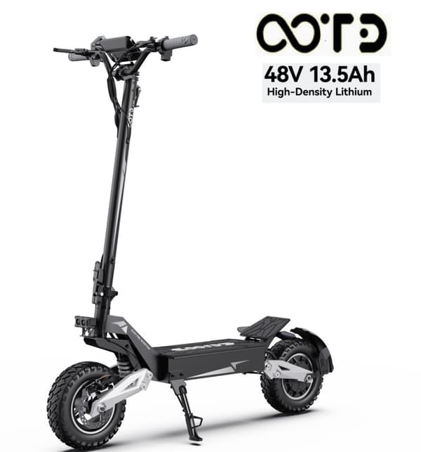 OOTD T10 elektrisk scooter, 500W motor, op til 50 km/t, 13,5AH batteri, udholdenhed på ca. 35-45 km, foldbar.