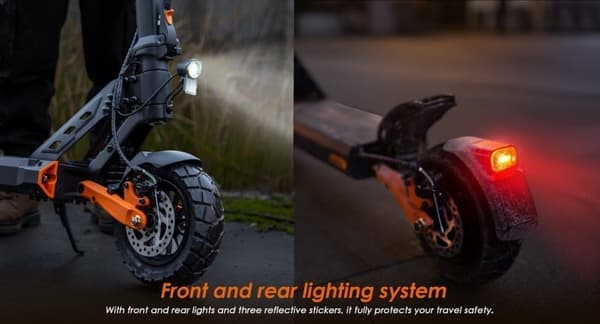 Kukirin G2PRO VMP elscooter | 48V 15.6Ah 500W | 25 km/h + 65 km räckvidd | dubbla skivbromsar | 9" slanglösa däck | stad | pendling