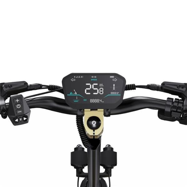 Elektrisk scooter, DUOTTS OOTD S30, Dubbel motor 1200W, Batteri 52v23.4ah, Räckvidd 60KM, Bluetooth, Instrument 4G, Med GPS