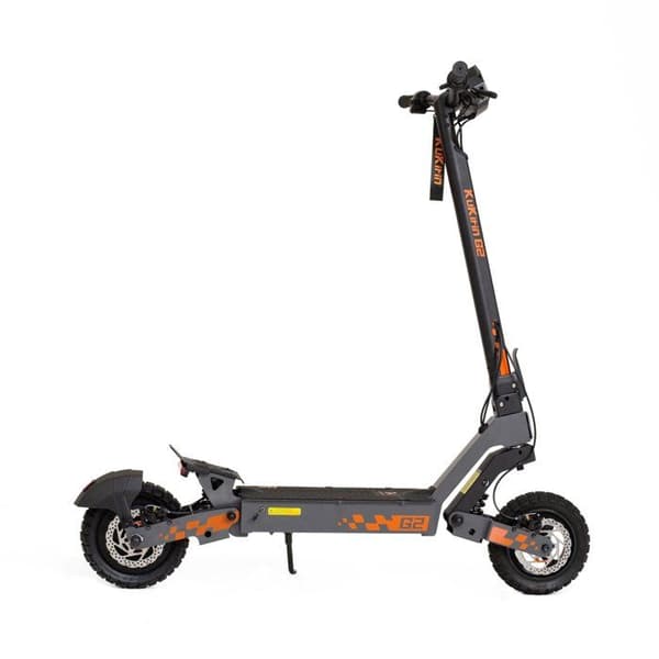 Trottinette elektrisk hopfällbar Kukirin G2, motor 800 W, batteri 48 V 15 Ah, däck 10 tum, max hastighet 45 km/h