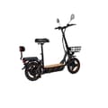 Miniatyrbild 4 av 4: Kukirin C1 Pro Elektrisk Sparkcykel 26AH - Motor 500W Batteri 48V 26AH Räckvidd 100KM Skivbromsar - Svart
