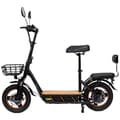 Miniatyrbild 1 av 4: Kukirin C1 Pro Elektrisk Sparkcykel 26AH - Motor 500W Batteri 48V 26AH Räckvidd 100KM Skivbromsar - Svart