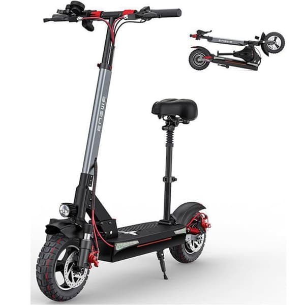Elektrisk skoter - ENGWE Y600 - 48V 18,2AH - 10*4,0 tum pneumatiskt däck - 600W Motor - 43,5 Miles