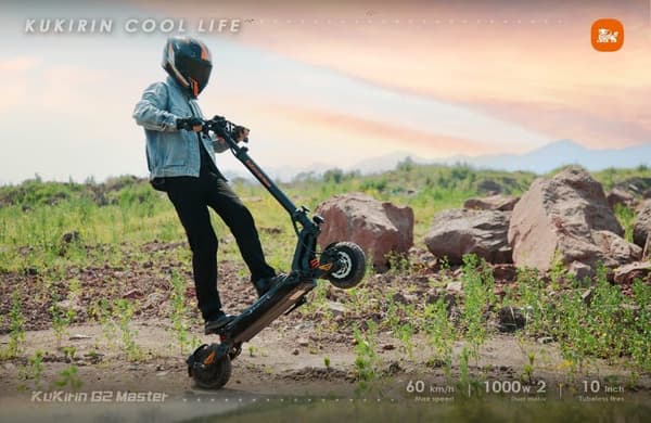 kukirin G2MASTER 2025 sähköskootteri: 1000W*2, 52V 20,8Ah, toimintasäde 70km, hydraulinen jousitus - taitettava, levyjarru, työmatka