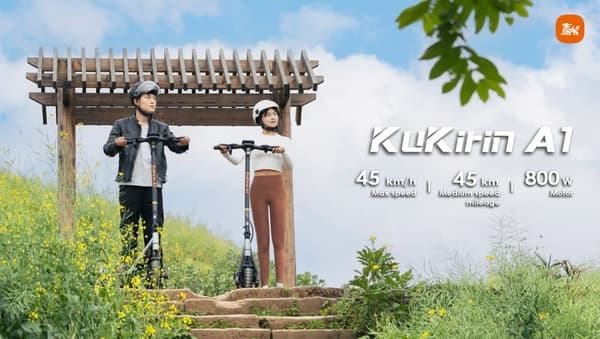 Kukirin A1 sähköskootteri teholla 800 W maksiminopeus 45 km/h akku 48V13Ah kantama ≤ 42 km 10 tuuman tubeless-renkaat