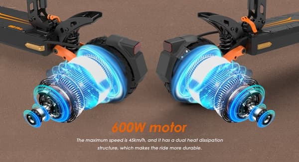 2,077/5,000 kukirin G2PRO |48V15AH 600W|Huippunopeus 45 km/h|Toimintasäde 58 km|9 tuuman tyhjiörenkaat