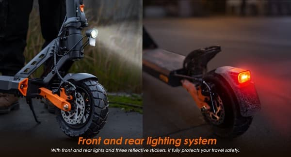 KuKirin G2 Pro (VMP) elektrisk scooter til voksne 500W motor 48V15.6Ah batteri terrængående scooter 9 tommer dæk foldbar elektrisk scooter