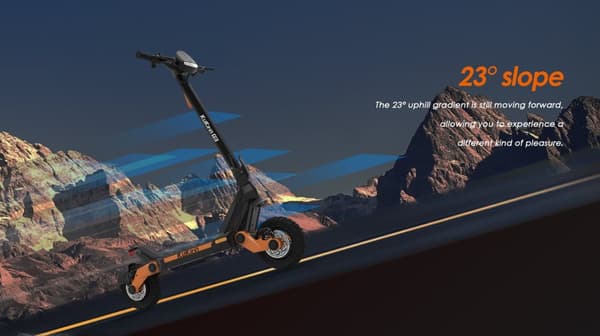 Kukirin G3 elektrisk scooter | 1200W | 52V/18Ah | 10" terrængående dæk til støvsugning | Maksimal hastighed 50 km/h | 63 km rækkevidde
